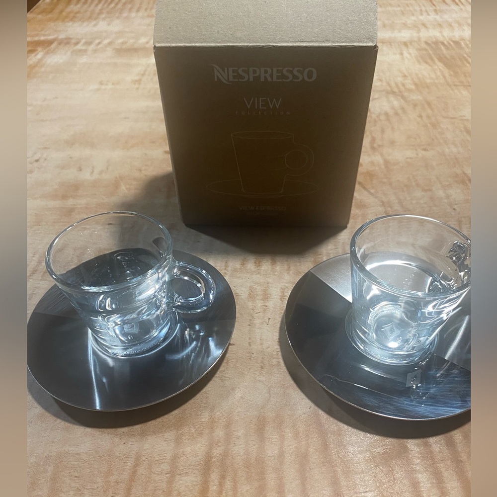 Nespresso View Collection - View Espresso - NWT - 2 cups and 2 saucers in box